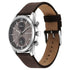 Titan Wrist Wit Quartz Analog with Day and Date Brown Dial Leather Strap Watch