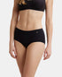 Jockey Full Coverage Micro Modal Full Brief With Exposed Waistband | Black