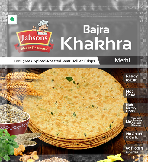 Jabsons Foods Bajra Methi Khakhra