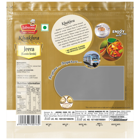 Jabsons Foods Jeera Khakhra
