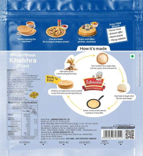 Jabsons Foods Pizza Khakhra