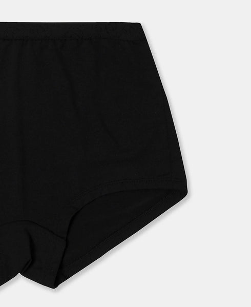Jockey Full Coverage Micro Modal Boy Shorts with StayFresh Treatment | Black
