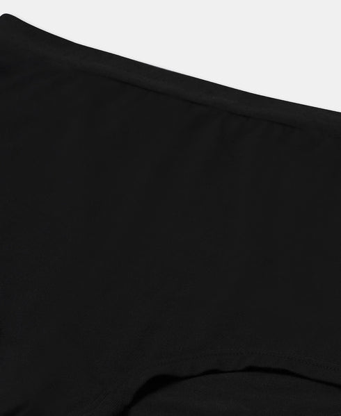 Jockey Full Coverage Micro Modal Boy Shorts with StayFresh Treatment | Black
