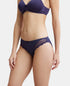 Jockey Medium Coverage Soft Touch Microfiber Lace Styled Bikini With StayFresh Treatment | Classic Navy