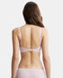 Jockey Wirefree Padded Soft Touch Microfiber Stretch Full Coverage T-Shirt Bra with Lace Styling - Fragrant Lily
