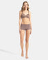 Jockey Wirefree Padded Microfiber Stretch Full Coverage T-Shirt Bra with Magic Under Cup - Deep Taupe