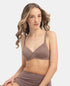 Jockey Wirefree Padded Microfiber Stretch Full Coverage T-Shirt Bra with Magic Under Cup - Deep Taupe