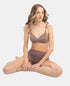 Jockey Wirefree Padded Microfiber Stretch Full Coverage T-Shirt Bra with Magic Under Cup - Deep Taupe