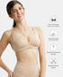 Jockey Wirefree Non Padded Soft Touch Microfiber Stretch Full Coverage Everyday Bra with Stylised Mesh Panel - Light Skin