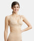 Jockey Wirefree Non Padded Soft Touch Microfiber Stretch Full Coverage Everyday Bra with Stylised Mesh Panel - Light Skin