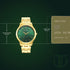 Titan Karishma Radiance Green Dial Analog Stainless Steel Strap watch for Men