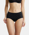 Jockey High Coverage Soft Touch Microfiber Full Brief with No Visible Pantyline | Black
