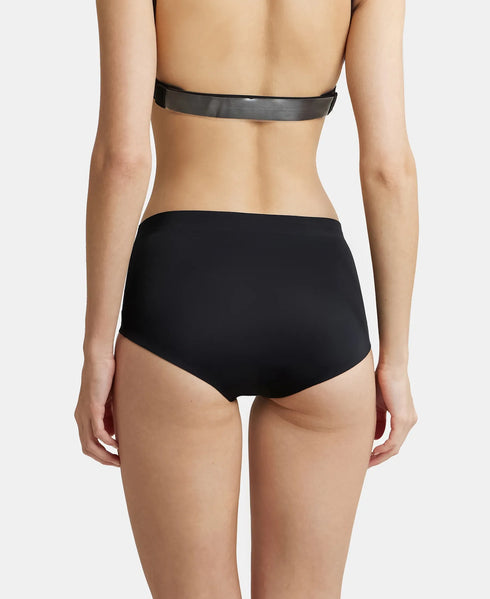 Jockey High Coverage Soft Touch Microfiber Full Brief with No Visible Pantyline | Black