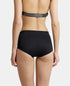 Jockey High Coverage Soft Touch Microfiber Full Brief with No Visible Pantyline | Black