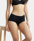 Jockey High Coverage Soft Touch Microfiber Full Brief with No Visible Pantyline | Black