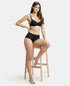 Jockey High Coverage Soft Touch Microfiber Full Brief with No Visible Pantyline | Black