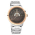 Titan Grandmaster Brown Dial Analog Stainless Steel Strap Watch for Men
