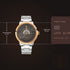 Titan Grandmaster Brown Dial Analog Stainless Steel Strap Watch for Men