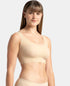 Jockey Wirefree Padded Soft touch Microfiber Bonded Tech Full Coverage Lounge Bra with 360 Degree Stretch - Skin