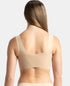 Jockey Wirefree Padded Soft touch Microfiber Bonded Tech Full Coverage Lounge Bra with 360 Degree Stretch - Skin
