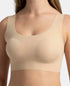 Jockey Wirefree Padded Soft touch Microfiber Bonded Tech Full Coverage Lounge Bra with 360 Degree Stretch - Skin