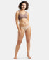 Jockey Wirefree Non Padded Soft Touch Microfiber Stretch Full Coverage Minimizer Bra with Broad Cushioned Fabric Strap - Deep Taupe
