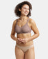 Jockey Wirefree Non Padded Soft Touch Microfiber Stretch Full Coverage Minimizer Bra with Broad Cushioned Fabric Strap - Deep Taupe