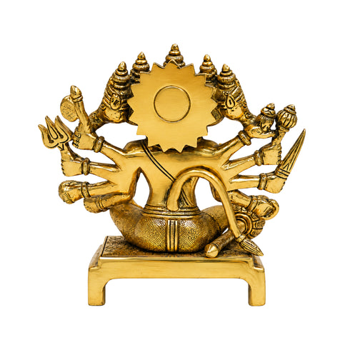 Brass Panchmukhi Hanuman Idol 2162g