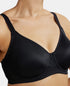 Jockey Under-Wired Non-Padded Soft Touch Microfiber Stretch Full Coverage Minimizer Bra with Broad Wings - Black