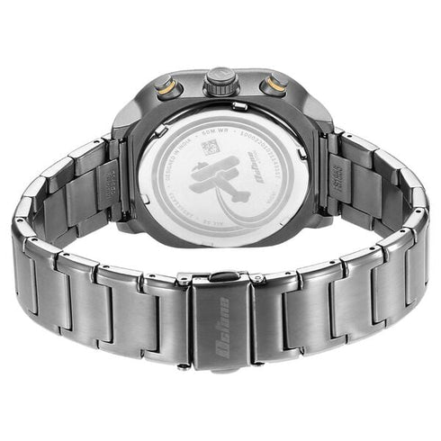 Titan Octane Aerobatics Quartz Chronograph Anthracite Dial Grey Stainless Steel Strap Watch