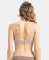 Jockey Wirefree Padded Soft Touch Microfiber Stretch Full Coverage T-Shirt Bra with Longline Styling - Mocha