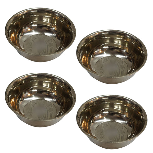 Brass Bowls for Pooja 101g Pack of 4