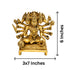 Brass Panchmukhi Hanuman Idol 2162g