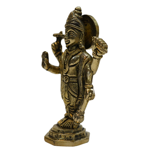 Brass Standing Vishnu Idol 339g