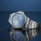 Titan Neo Arabic Analog with Day Date Ice Blue Dial Silver Stainless Steel Strap Watch