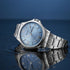 Titan Neo Arabic Analog with Day Date Ice Blue Dial Silver Stainless Steel Strap Watch