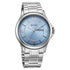 Titan Neo Arabic Analog with Day Date Ice Blue Dial Silver Stainless Steel Strap Watch