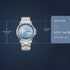 Titan Neo Arabic Analog with Day Date Ice Blue Dial Silver Stainless Steel Strap Watch