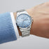 Titan Neo Arabic Analog with Day Date Ice Blue Dial Silver Stainless Steel Strap Watch