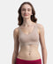 Jockey Wirefree Padded Tencel Micro Modal Stretch Full Coverage Lounge Bra with Concealed Underband - Mocha