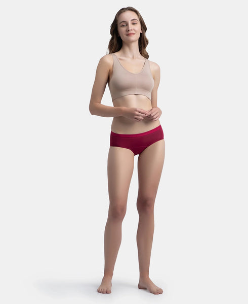 Jockey Wirefree Padded Tencel Micro Modal Stretch Full Coverage Lounge Bra with Concealed Underband - Mocha