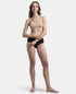Jockey Pack of 2 Tactel Microfiber Period Panty with Leak Proof Inner Absorbent Layer | Black & Navy