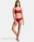 Jockey Full Coverage Soft Touch Microfiber Hipster with Lace Styling | Anemone