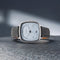 Titan Quartz Analog with Date Anthracite Dial Leather Strap Watch