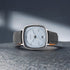Titan Quartz Analog with Date Anthracite Dial Leather Strap Watch