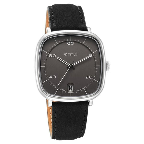 Titan Neo Curve Quartz Analog with Date Anthracite Dial Strap Watch for Men