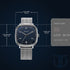 Titan Neo Curve Quartz Analog with Date Blue Dial Stainless Steel Strap Watch For Men
