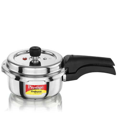 Prestige Deluxe Alpha Svachh Stainless Steel Spillage Control Pressure Cooker Silver 1.5 L