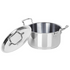 Vinod Doniv Majestic Stainless Steel Sandwich Bottom Sauce Pot With Lid 22 cm 4.5 ltr Induction Friendly