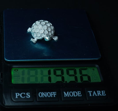Pure Silver Tortoise 19.96g By Mahita Collections